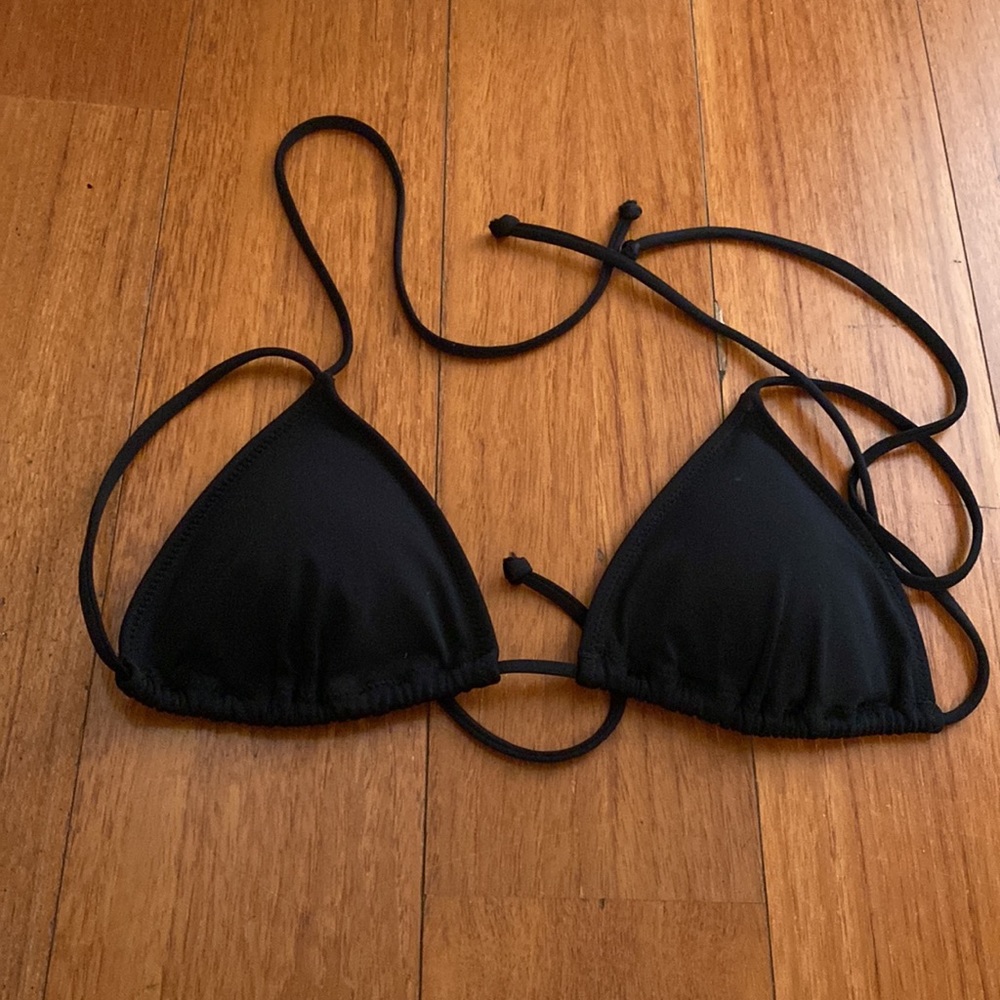 Victoria's Secret Basic Black Triangle Bikini Top… - image 2